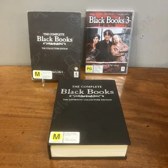 Black Books DVDs / Wine Set The Definitive Collectors Edition Box Set, Collectors Edition Box Set & Black Books 3