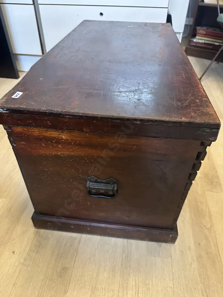 Antique Kauri Blanket Box H44,W91,D45cm. Image 1++