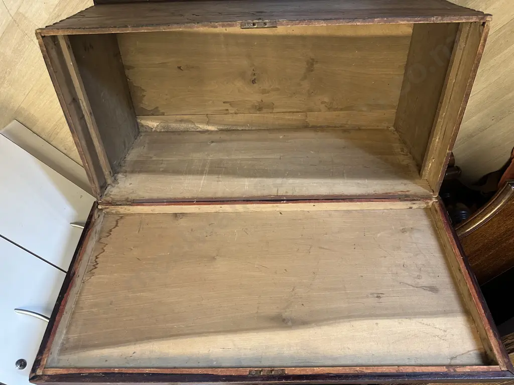 Antique Kauri Blanket Box H44,W91,D45cm. Image 1++