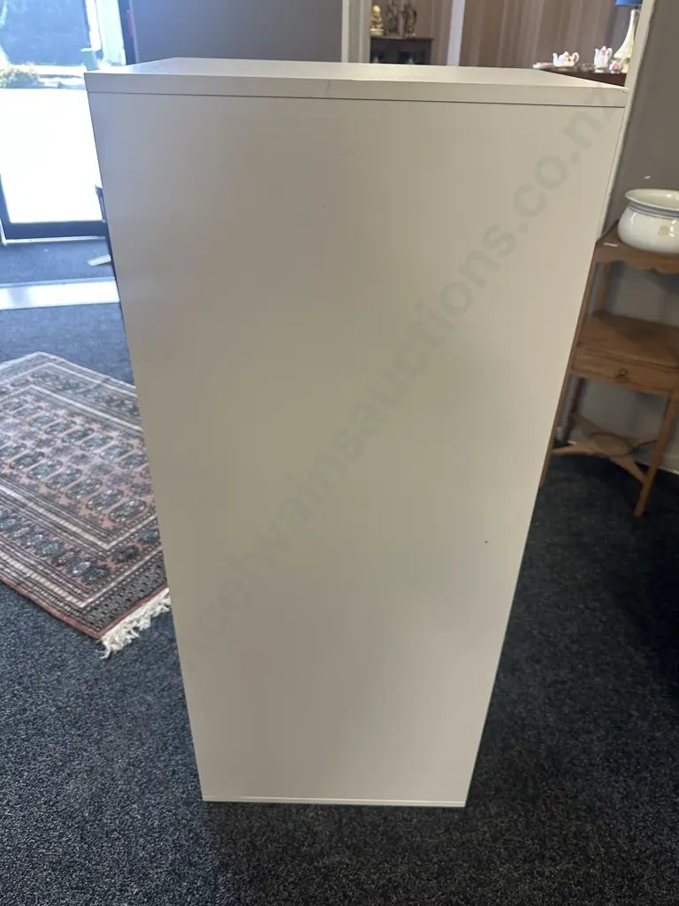 White Nine Drawer Filing Storage Cabinet Image 1++