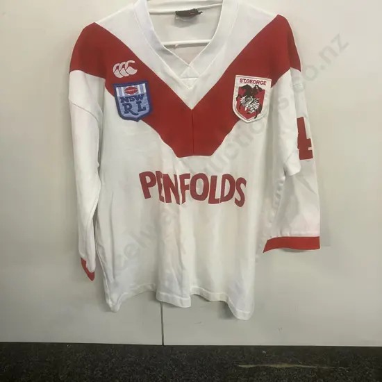 St. George NSW RL Canterbury Rugby League Jersey. Size 48"-115cm #44