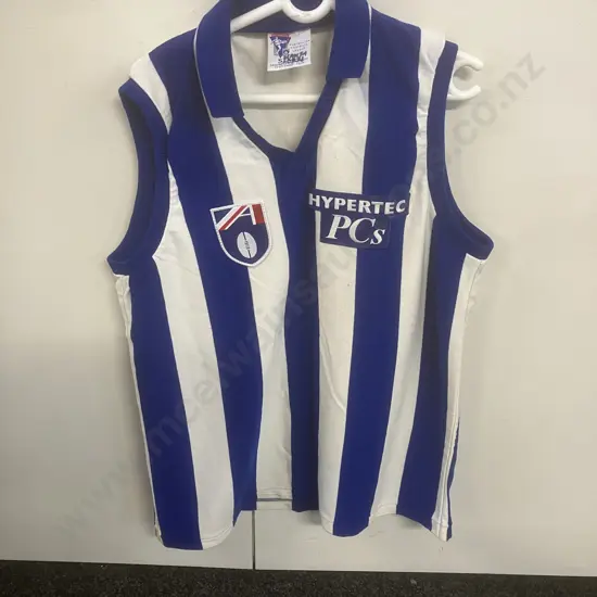 Vintage North Melbourne Kangaroos AFL Sekem Football Jumper Guernsey. Sz 115cm