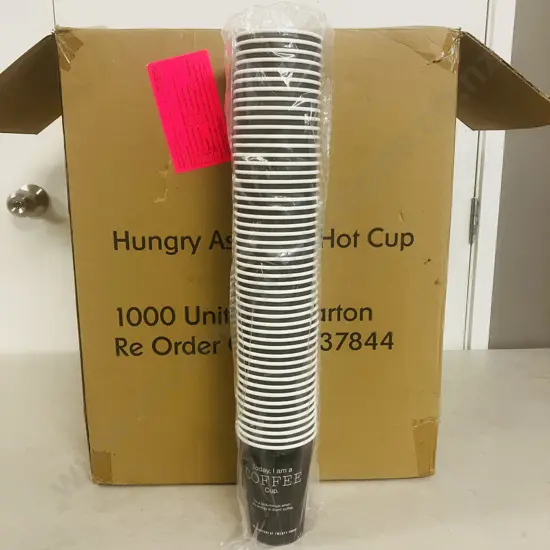 Hungry As Large Hot Cup - Box Of 1000