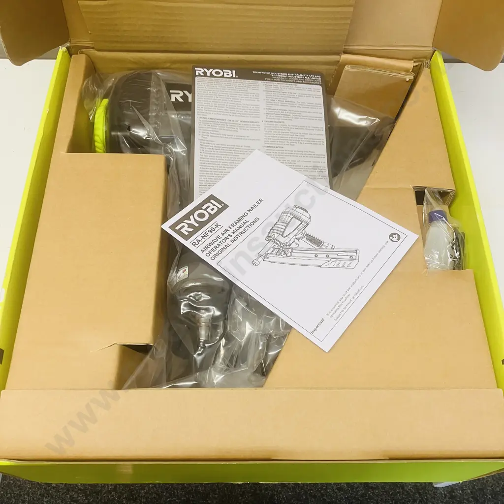 Ryobi Airwave Framing Nailer RA-NF90-K New In Box Image 1++