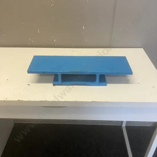 Iron Anvil Painted Blue. H8 W45.5 D15cm