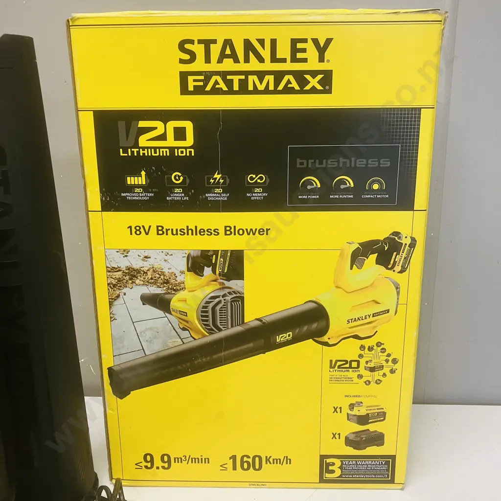 Stanley Fatmax 18V Brushless Blower, 4.0Ah Battery & Charger Image 1++
