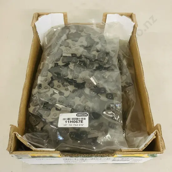 3 x New Oregon 11H067E Harvester Saw Chains, 3/4" Pitch, .122" Gauge, File 5/16"