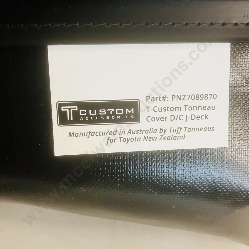 Toyota Hilux Tonneau Cover, Soft - Vinyl, Double Cab, "J" Deck With Cab Guard - Part Number PNZ7089870 Image 1++