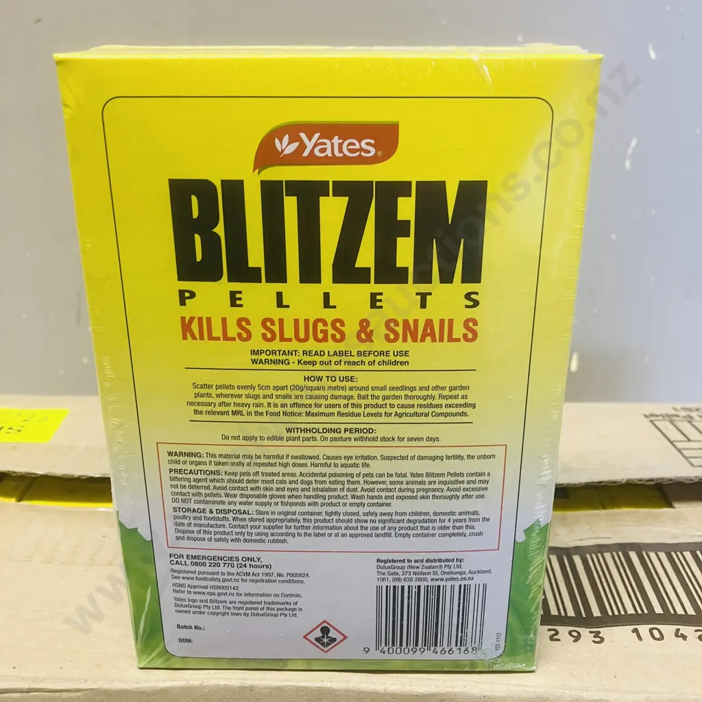 Yates Blitzem Snail & Slug Pellets - 16 x 500g Image 1++
