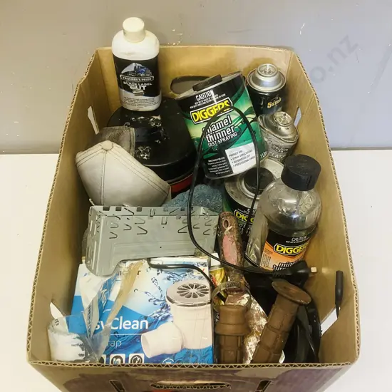 Box Lot Chemicals & Sundry Items