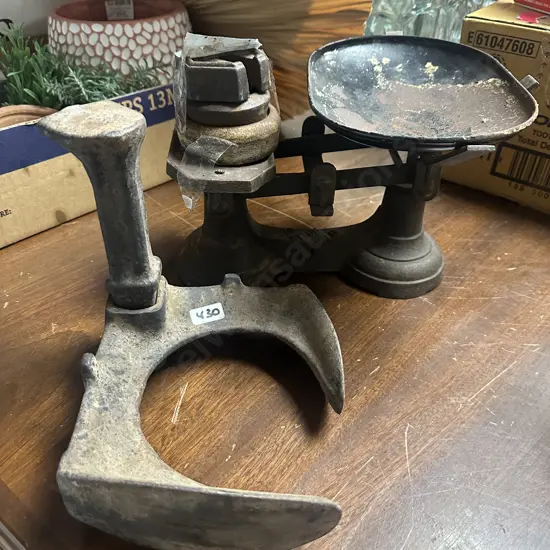 Vintage Shoe Last & Scales