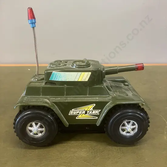 Vintage Super Tank 1970s Flip Over Army Toy