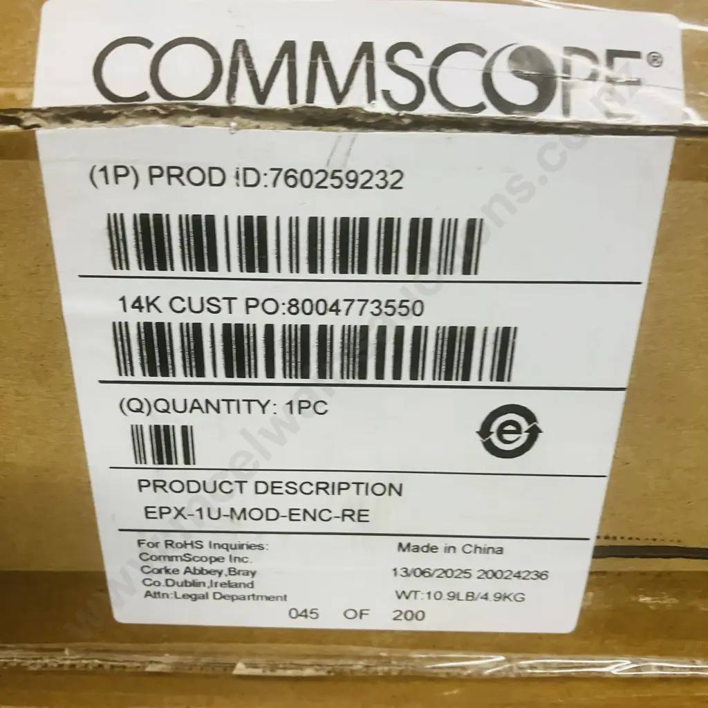 Pair of Commscope EPX 1U Sliding Panels EPX-1U-MOD-ENC-REAR-ENTRY 760259232 Image 1++