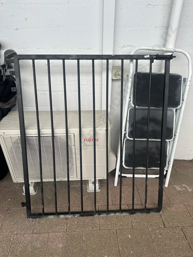 Steel Gate Painted Black. 113 x 100cm Image 1++