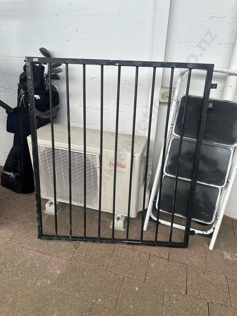 Steel Gate Painted Black. 113 x 100cm Image 1++