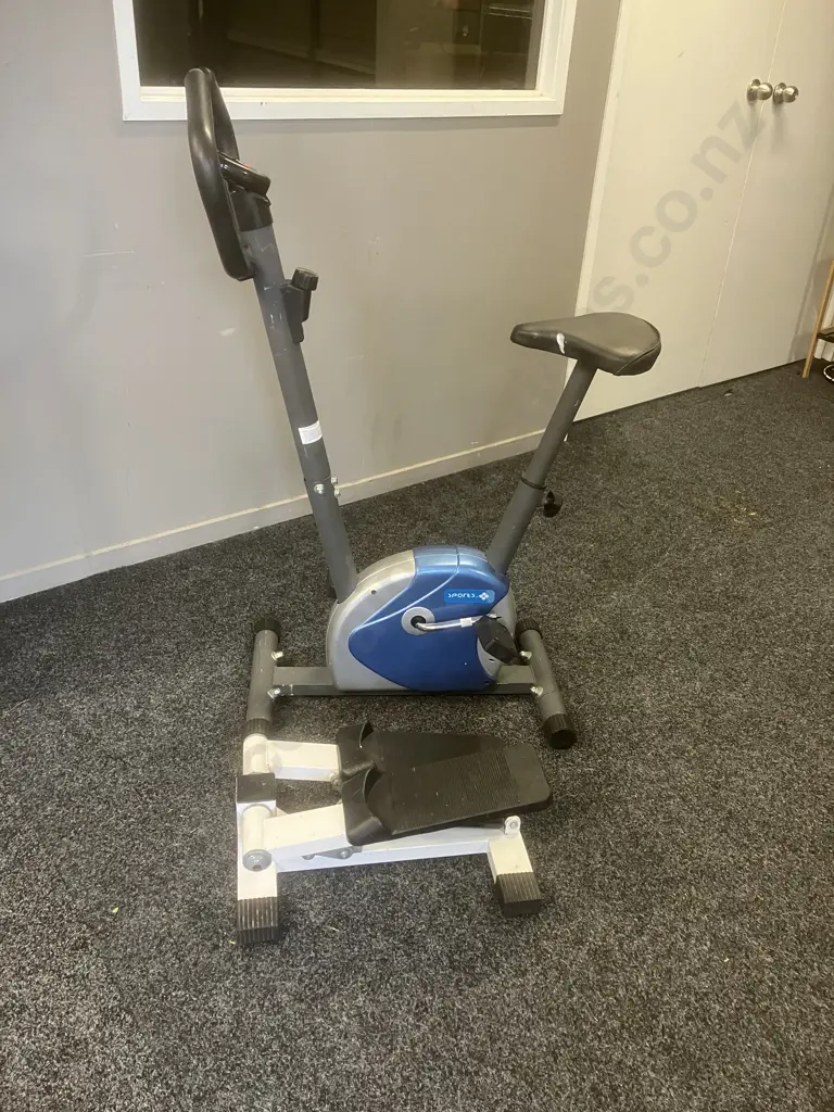 Sports FN-10281 Trainer Exercise Bike And a Mini Stepper Image 1++
