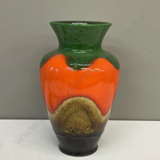 Mid Century German Art Pottery Vase. H26cm