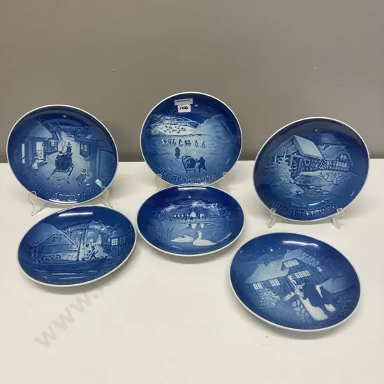 Selection of Royal Copenhagen Collectors Plates x 6
