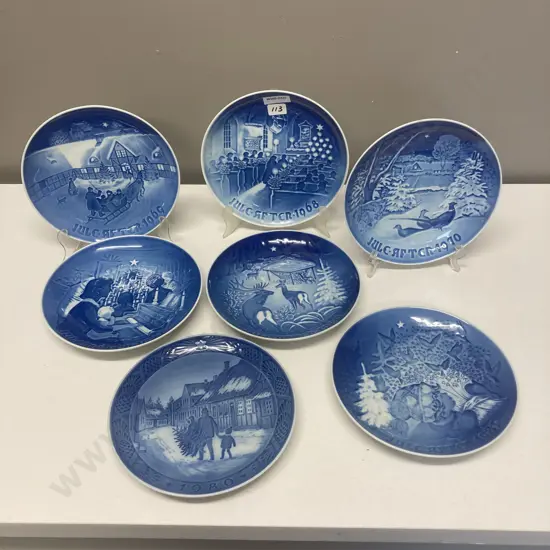 Selection of Royal Copenhagen Collectors Plates x 7
