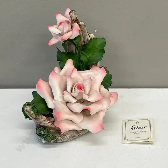 Fabar Italian Rose Ornament