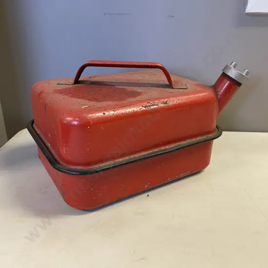 Vintage Lesco 10 litre Gas Tin. Red
