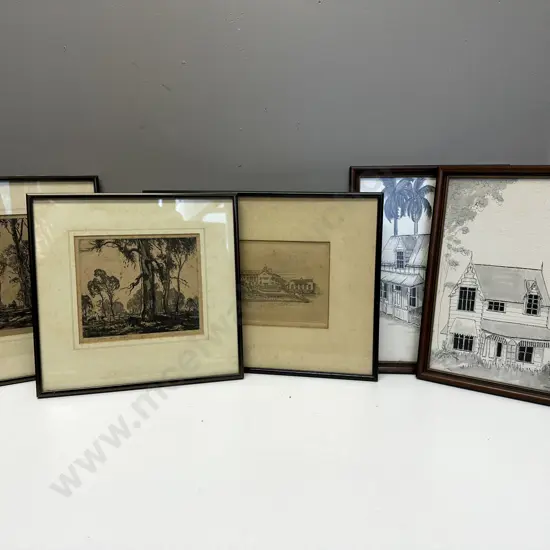 Selection Of Artworks Including Etchings