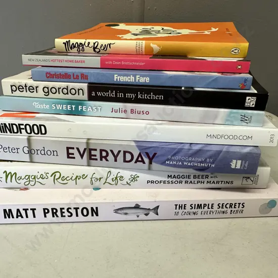 Selection of Cook Books Including Maggies Recipe For Life