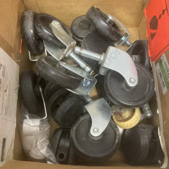 Box lot Assorted Wheels & Castors