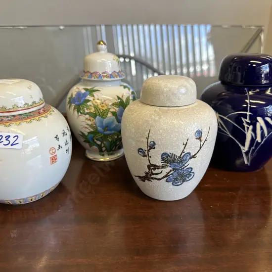 Selection Of Ginger Jars Blue & White Tones