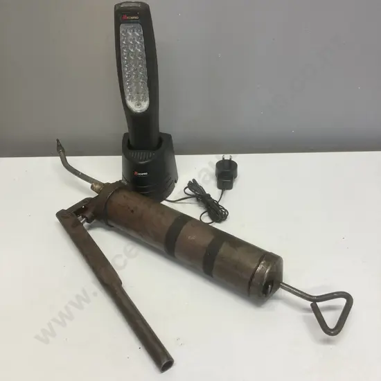 MechPro Rechargeable Torch & A Grease Gun