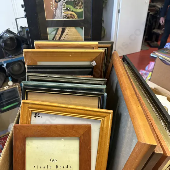 Box Lot Assorted Frames
