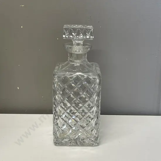 Heavy Cut Crystal Decanter
