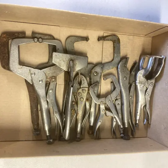 Box Lot Assorted Vice Grips