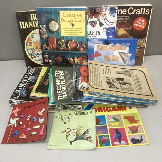 Lot of Books - Handcrafts, Origami, Music Etc