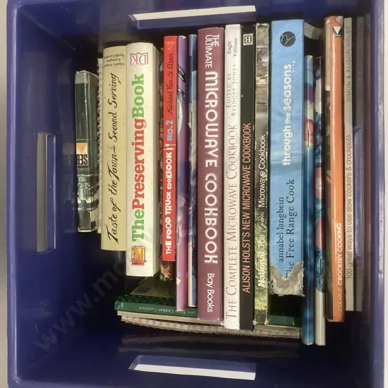 Blue Bin Assorted Cookbooks