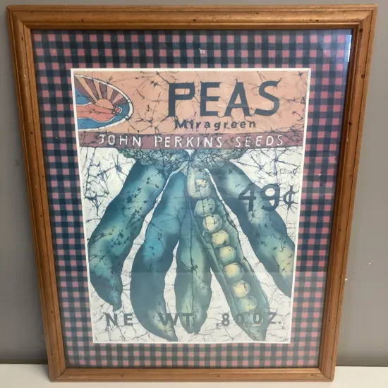 Framed Peas Print 55 x 45cm