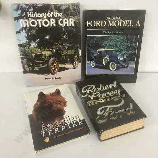 Lot of 4 Books - Robert Lacey Ford, Original Ford Model A, History of The Motor Car, Australian Terrier