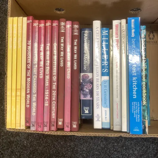 Box lot Books. Millers Is It Genuine? Royalty, Readers Digest Etc