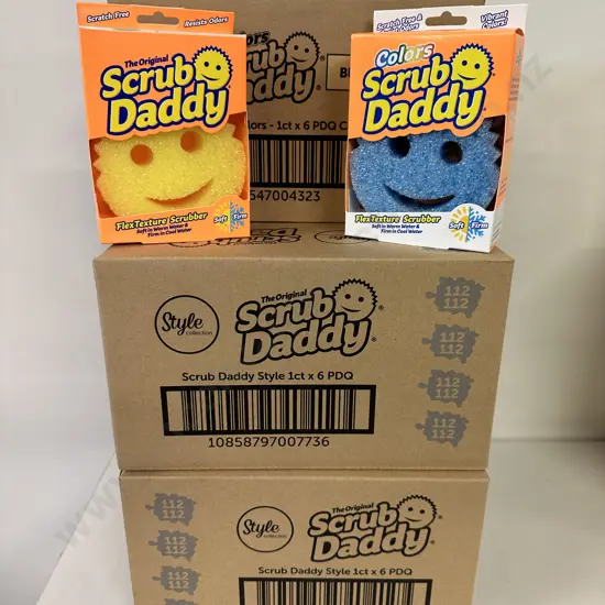 Scrub Daddy Style2ct x 6pdq & Scrub Daddy Colors Blue 3ct x 6pdq