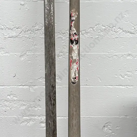 Pair of Wooden Long Handled Shovels