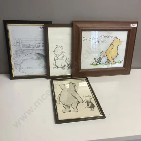 4 Winnie The Pooh Artworks