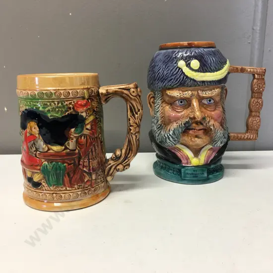 Beer Steins x 2 Including Kossinger & Japan