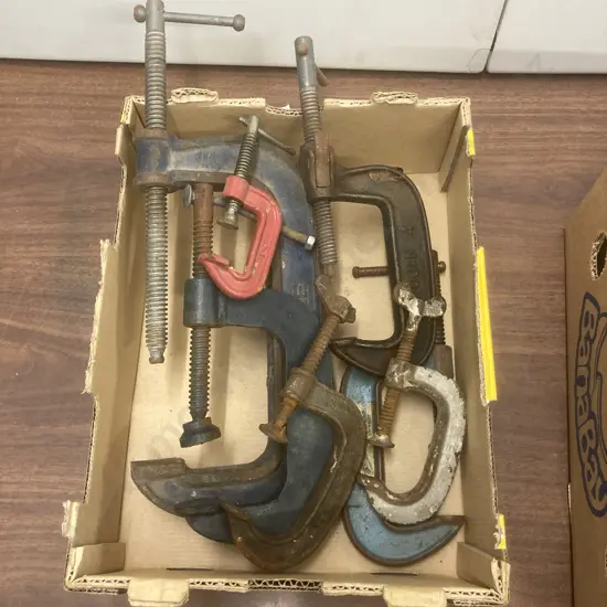 Box lot of G-Clamps
