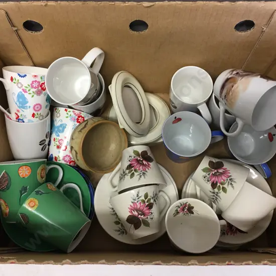 Assorted Tea Ware,Coffee Mugs & Photo Frames