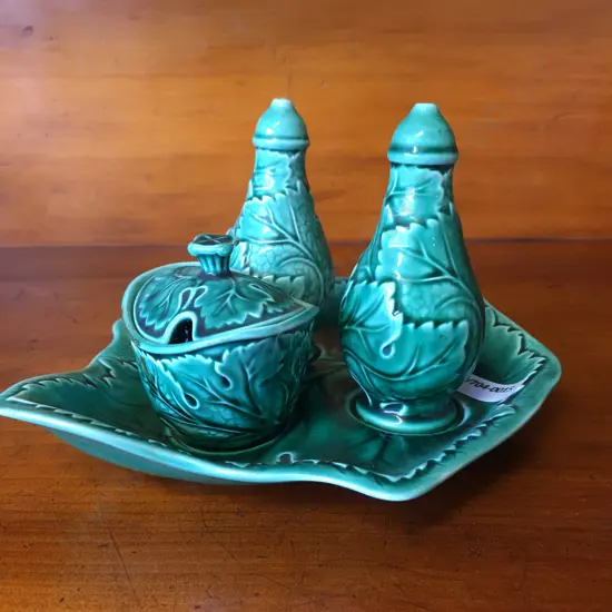 Wedgwood Leaf Condiment Set