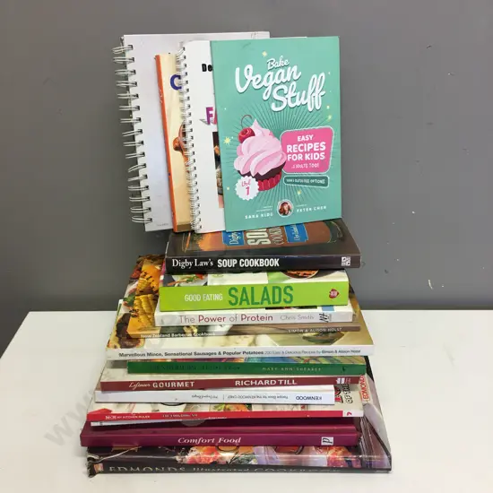 Selection of Recipe Books, Salads Etc
