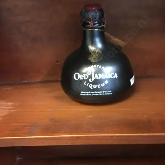 Vintage Collectable Sangster's Old Jamaica Liqueur Bottle Decanter With Cork