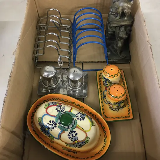 Mexican Butter Dish, Salt & Pepper, Toast Racks Etc