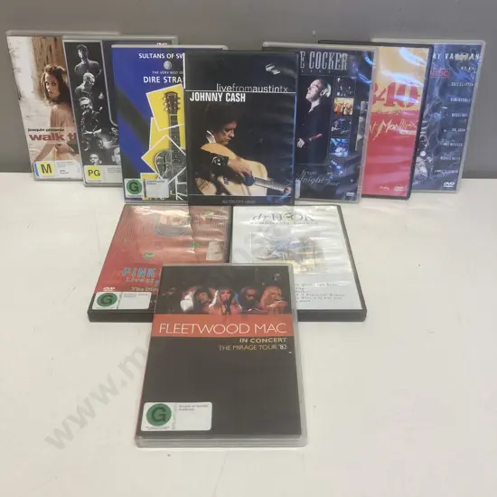 Lot of 10 Music DVD's