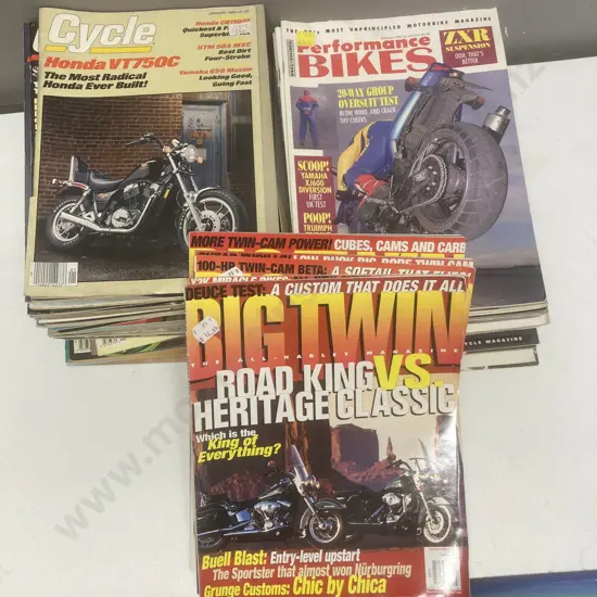 Box Lot Cycle, Big Twin Performance Bikes Etc Magazines